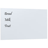 VidaXL Magnetic board Wall -mounted 100x60 cm Tempered Glass White