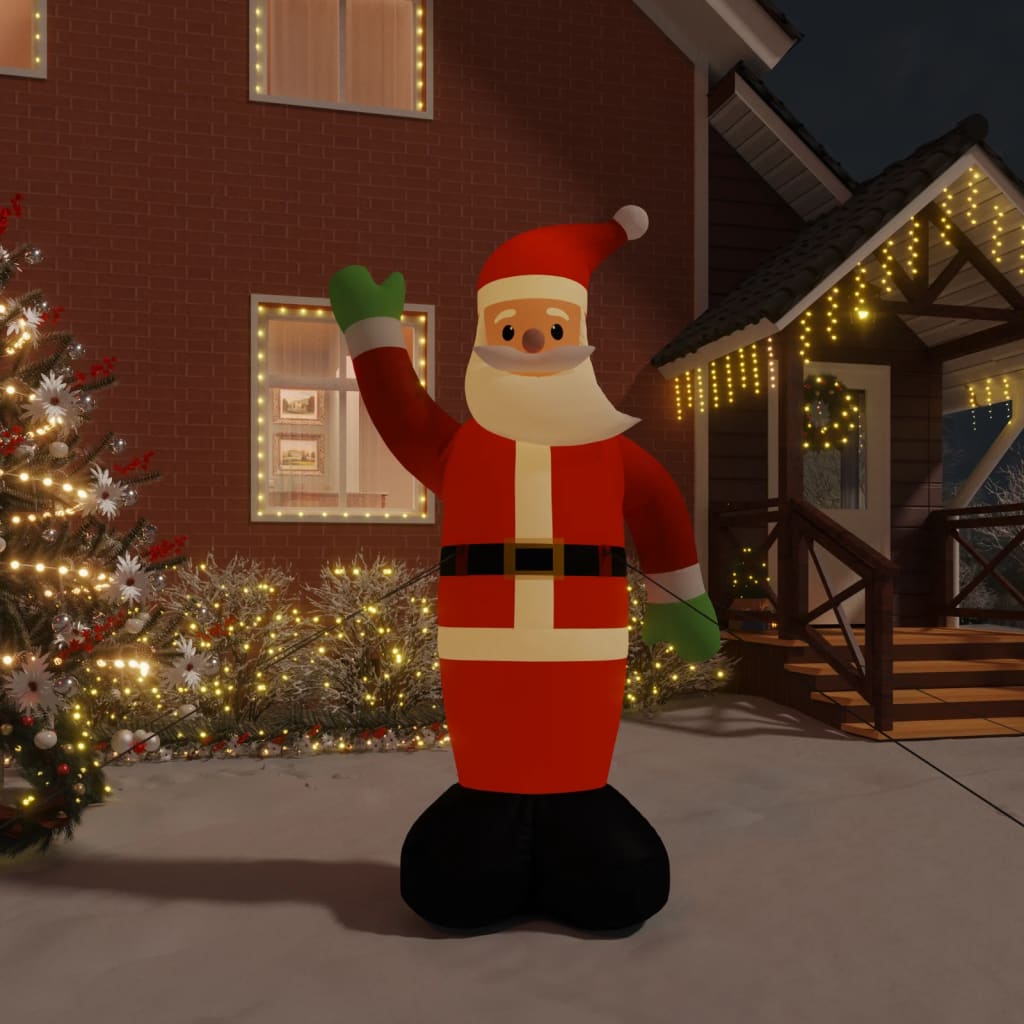 Vidaxl Santa avec éclairage LED gonflable 370 cm