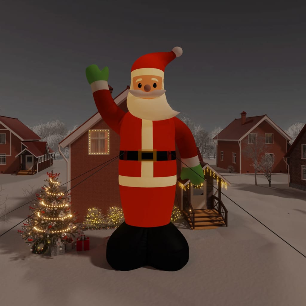 Vidaxl Santa avec éclairage LED gonflable 1000 cm