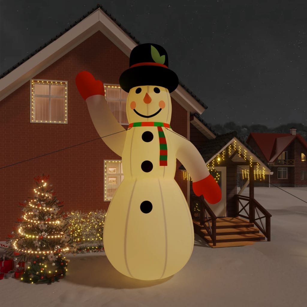 Vidaxl Snowman gonfiabile con LED 620 cm