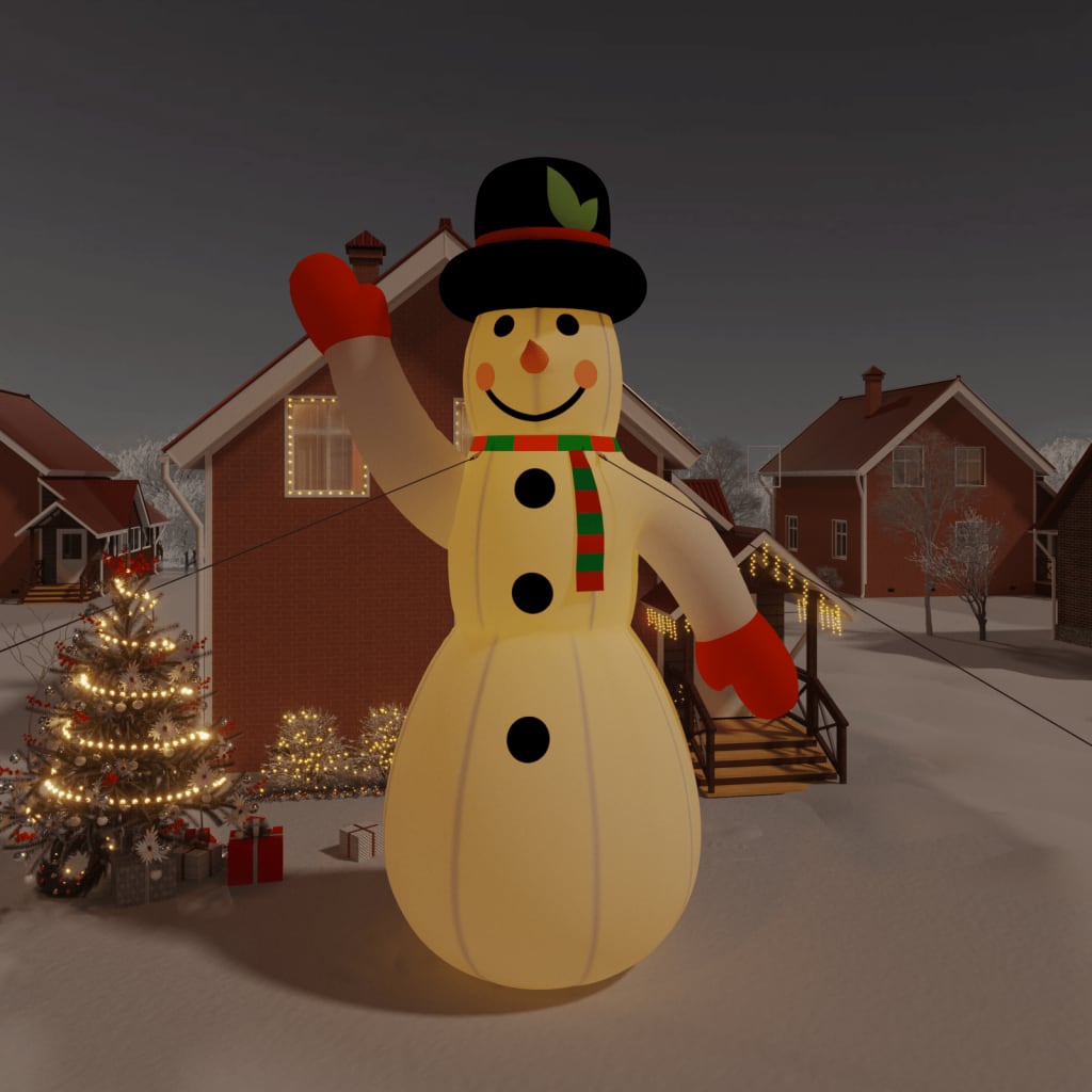 Vidaxl Snowman gonfiabile con LED 805 cm