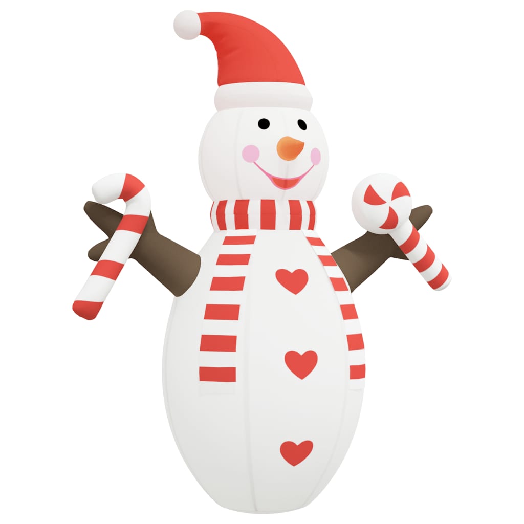 Vidaxl Snowman gonflable avec des LED 630 cm