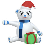Vidaxl Christmas Bear avec les LED gonflables 240 cm
