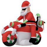 Vidaxl Santa gonflable LED 156 cm