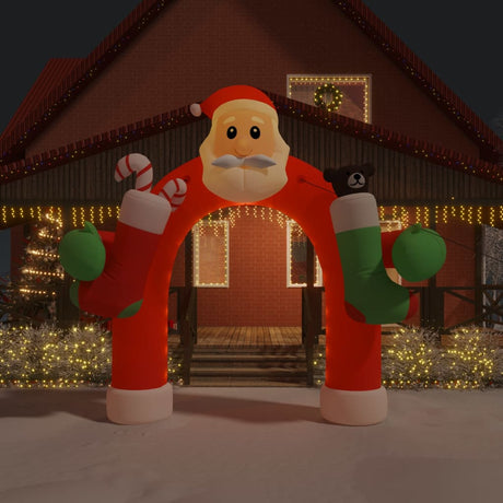 Vidaxl arc de Noël gonflable avec les LED 320 cm