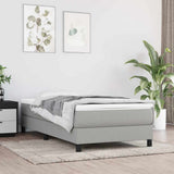 Vidaxl pocketveringmatras medium 80x200x20 cm stof lichtgrijs