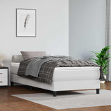 Vidaxl pocketveringmatras medium 80x200x20 cm kunstleer wit
