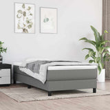 Vidaxl pocketveringmatras medium 90x190x20 cm stof donkergrijs