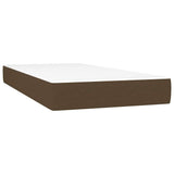 Vidaxl pocketveringmatras medium 90x190x20 cm stof donkerbruin