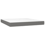 Vidaxl pocketveringmatras medium 160x200x20 cm stof donkergrijs
