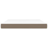 Vidaxl pocketveringmatras medium 160x200x20 cm stof taupe