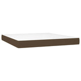 Vidaxl pocketveringmatras medium 160x200x20 cm stof donkerbrui8