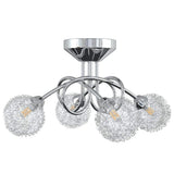 Vidaxl plafond avec capuchons en fil de maille pour 4 x G9 LED
