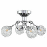 Vidaxl plafond avec capuchons en fil de maille pour 4 x G9 LED