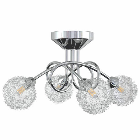 Vidaxl plafond avec capuchons en fil de maille pour 4 x G9 LED