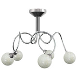Vidaxl plafond avec des boules en verre autour de 5xg9