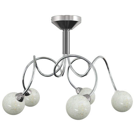Vidaxl plafond avec des boules en verre autour de 5xg9
