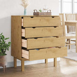 Vidaxl ladekast otta 76,5x39,5x90 cm massief grenenhout