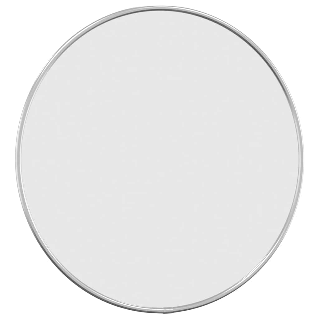 Vidaxl Mirror de pared redondo Ø40 cm de color plateado