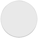Miroir mural vidaxl rond Ø60 cm en argent couleur