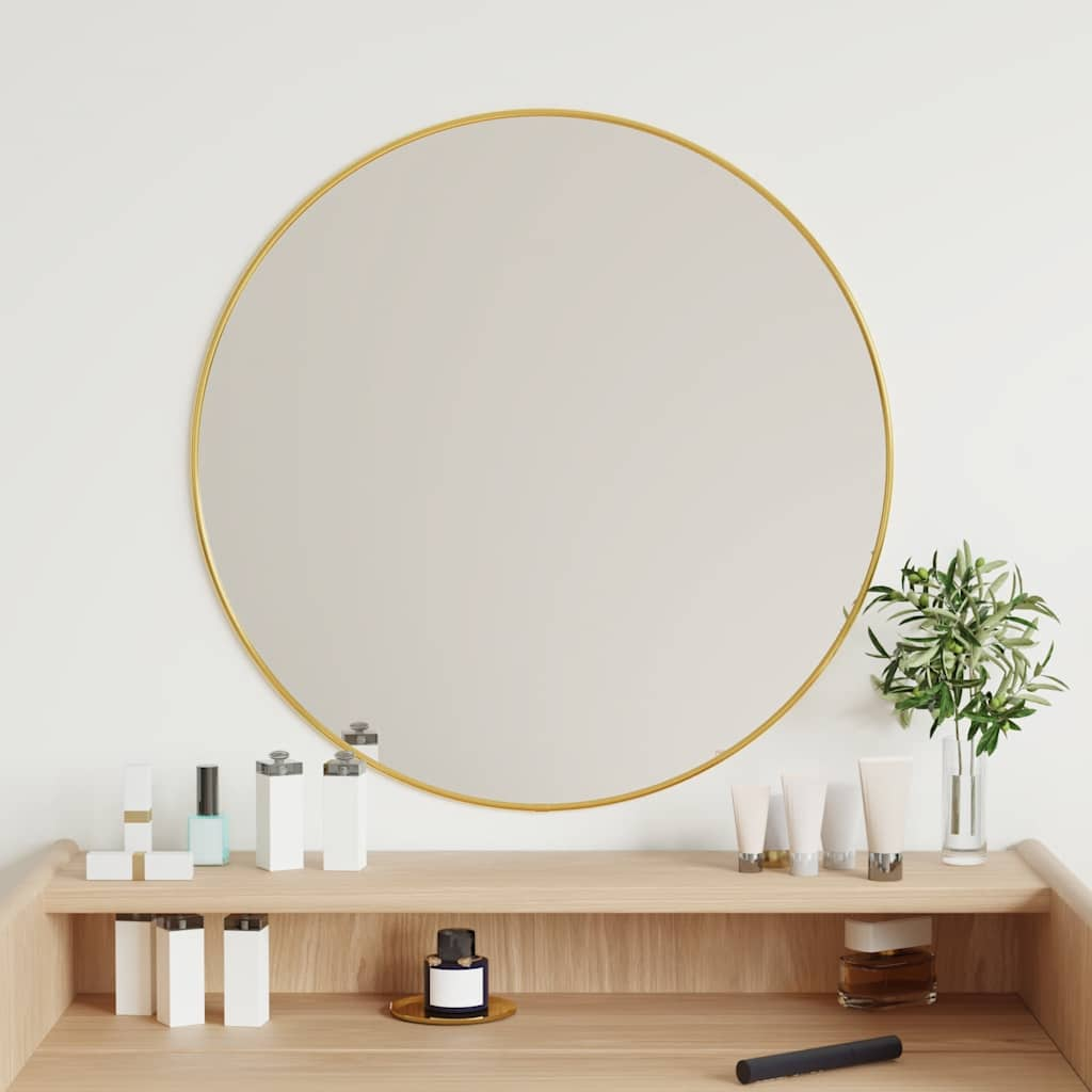 Vidaxl Wall Mirror okrągły Ø60 cm złota