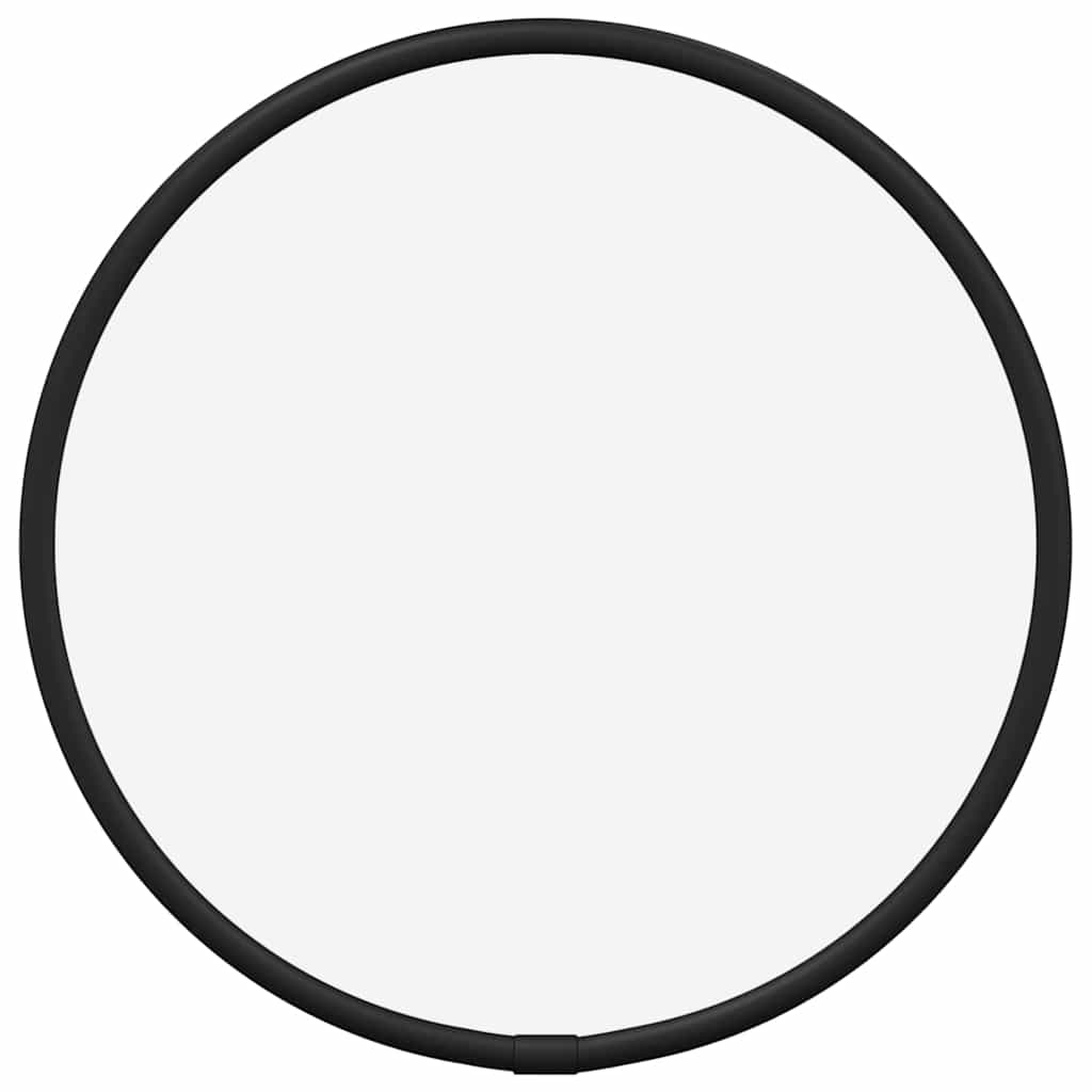 Miroir mural vidaxl rond Ø20 cm noir