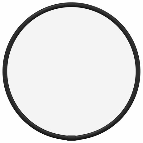 Miroir mural vidaxl rond Ø20 cm noir