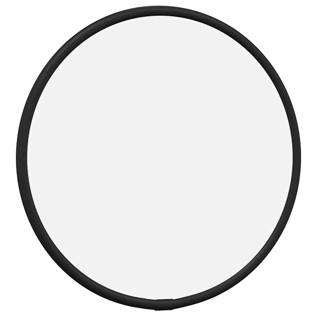 Miroir mural vidaxl rond Ø20 cm noir
