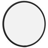 Miroir mural vidaxl rond Ø20 cm noir