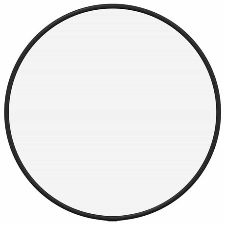 Miroir mural vidaxl rond Ø30 cm noir