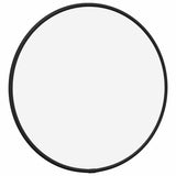 Miroir mural vidaxl rond Ø30 cm noir