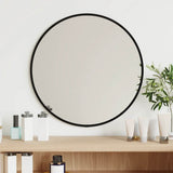 Miroir mural vidaxl rond Ø40 cm noir
