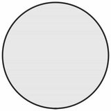 Miroir mural vidaxl rond Ø50 cm noir