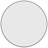 Miroir mural vidaxl rond Ø60 cm noir