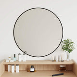 Miroir mural vidaxl rond Ø60 cm noir