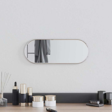 Vidaxx miroir mural 40x15 cm ovale argenté