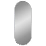Miroir mural vidaxl 50x20 cm de couleur argentée ovale