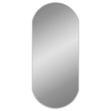 Miroir mural vidaxl 90x40 cm couleur argentée ovale