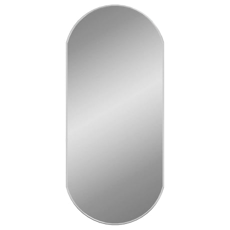 Miroir mural vidaxl 90x40 cm couleur argentée ovale