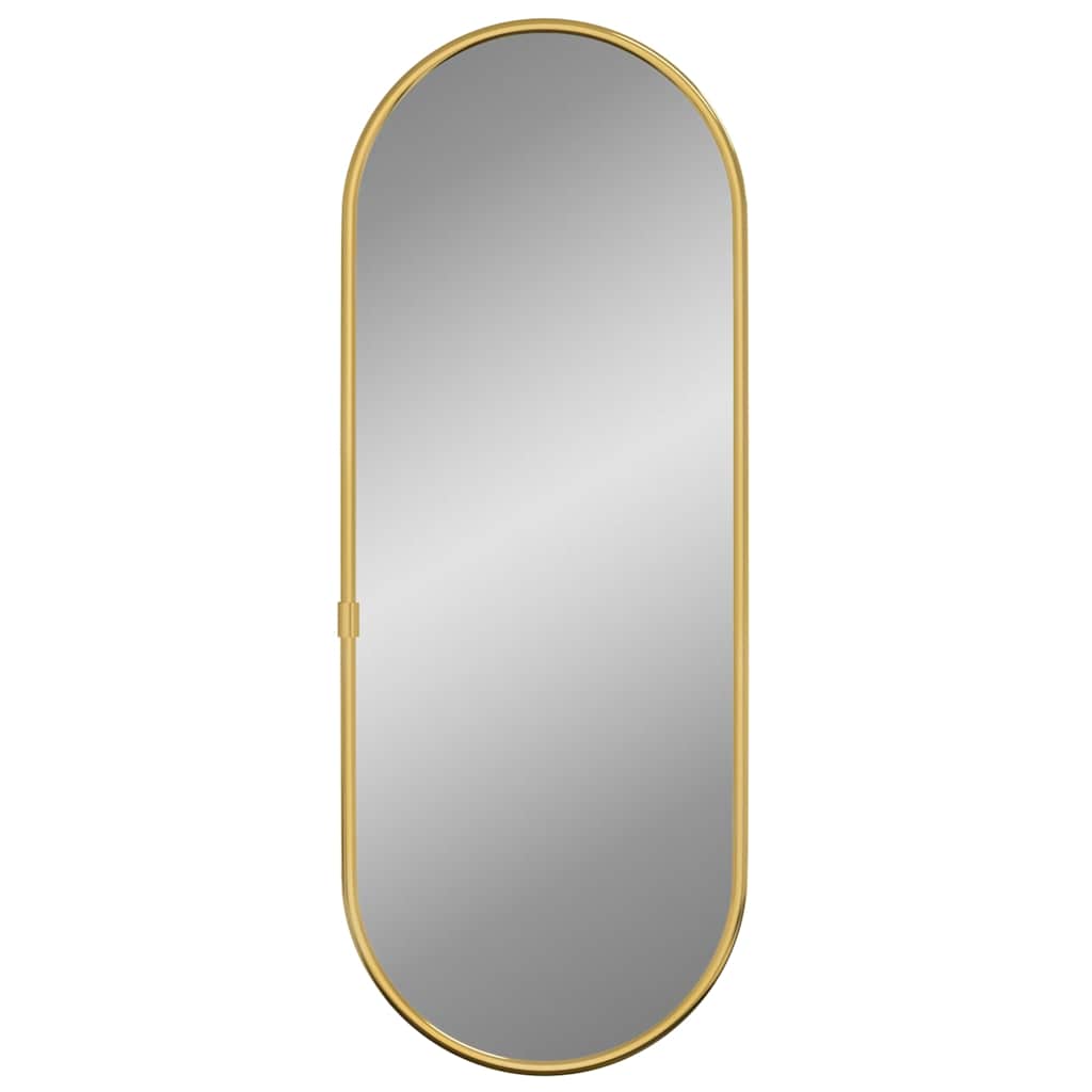 Vidaxx miroir mural 40x15 cm ovale doré