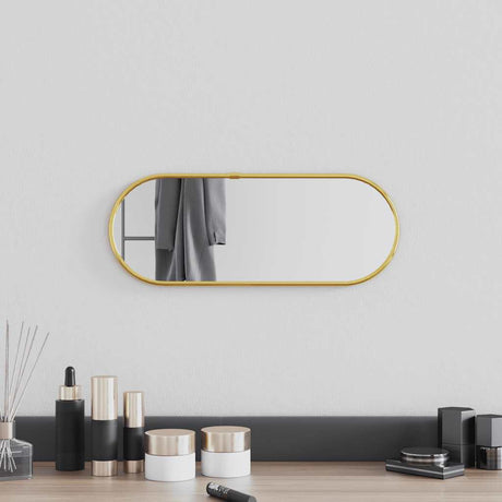 Vidaxx miroir mural 40x15 cm ovale doré