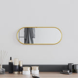 Vidaxl Wall Mirror 40x15 cm Oval guldfarvet