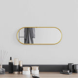 Vidaxx miroir mural 40x15 cm ovale doré