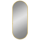 Miroir mural vidaxl 50x20 cm coloré en or ovale