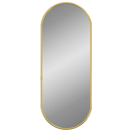 Miroir mural vidaxl 50x20 cm coloré en or ovale