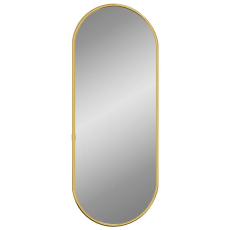 Miroir mural vidaxl 50x20 cm coloré en or ovale