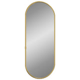 Miroir mural vidaxl 60x25 cm de couleur or ovale