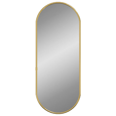 Miroir mural vidaxl 60x25 cm de couleur or ovale