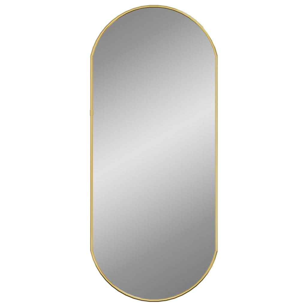 Vidaxl Wall Mirror 70x30 cm owalny złoty kolor