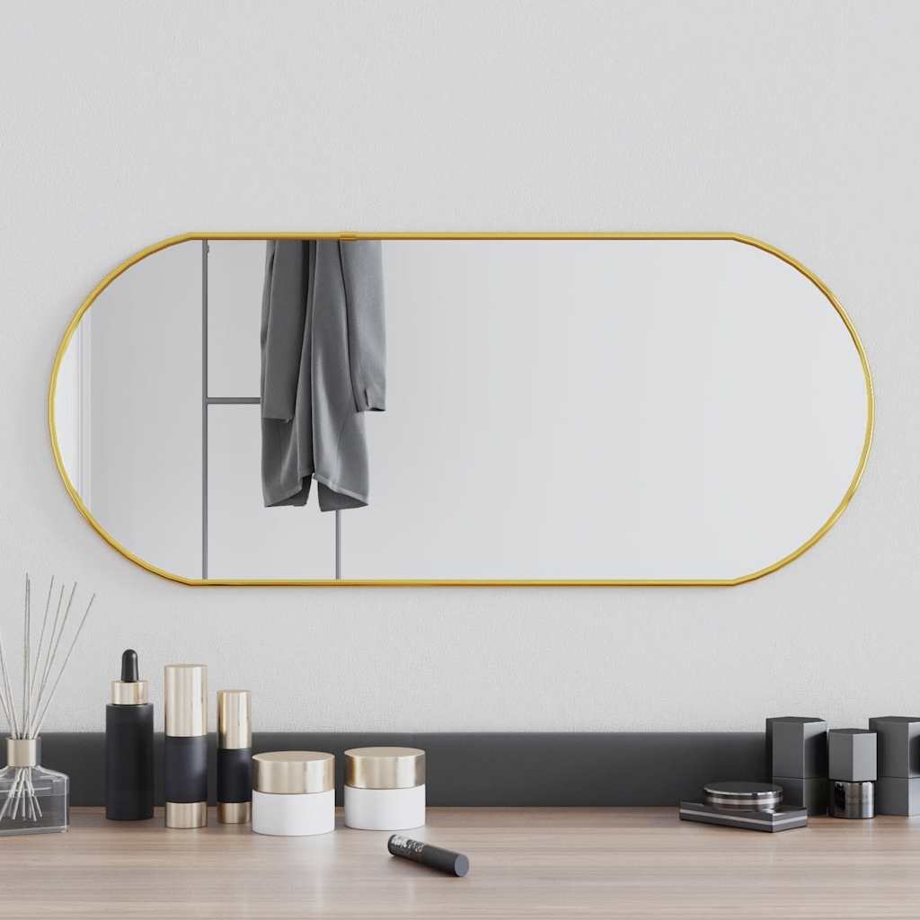 Vidaxx miroir mural 70x30 cm ovale doré